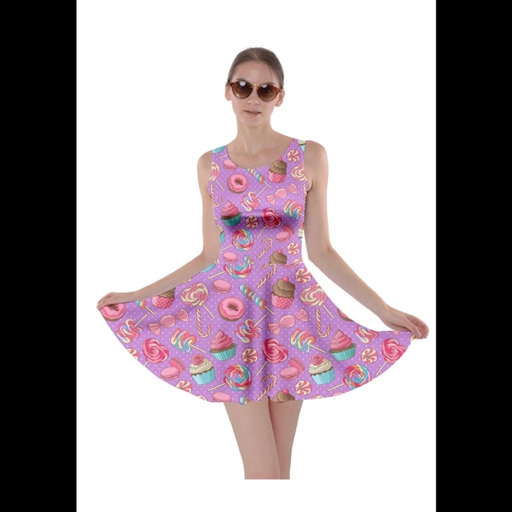Candy Land Skater dress / Kawaii Land of the Sweets Dress